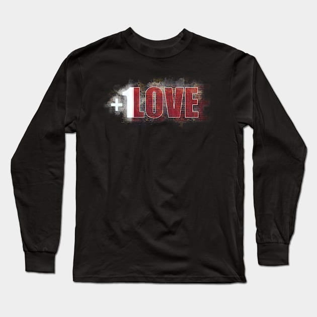 Plus 1 LOVE mystery Long Sleeve T-Shirt by FutureImaging